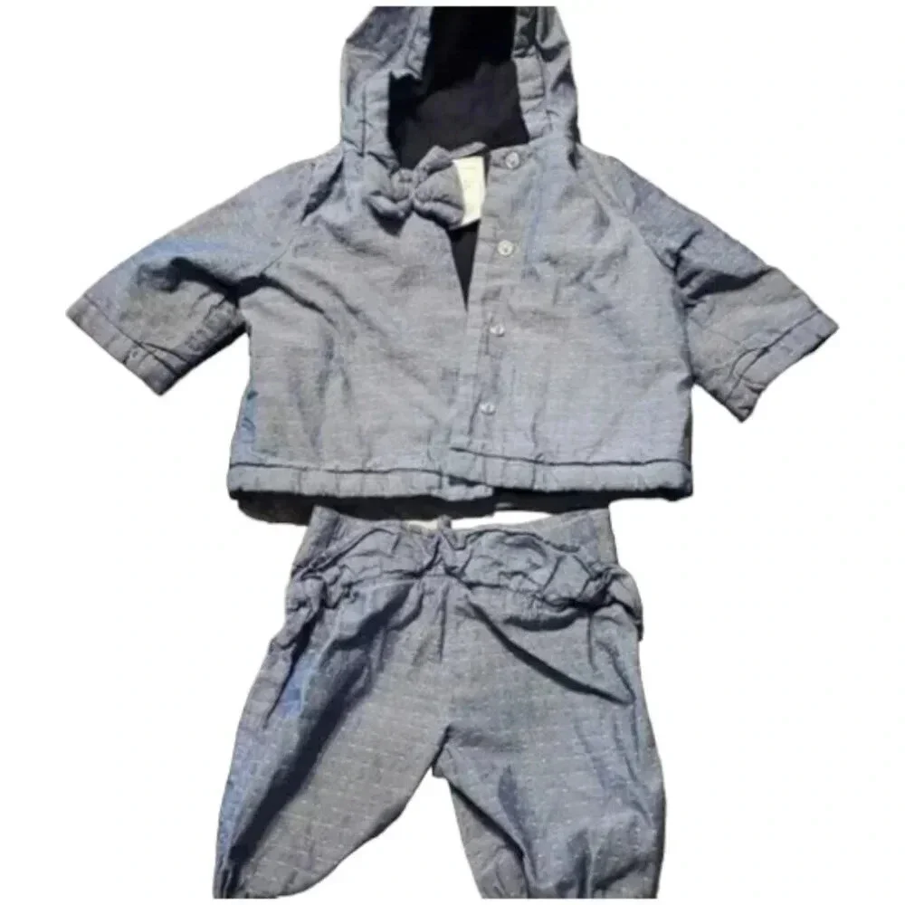 3/6m Grey Jacket and Pants set